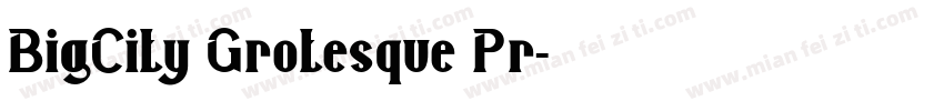 BigCity Grotesque Pr字体转换